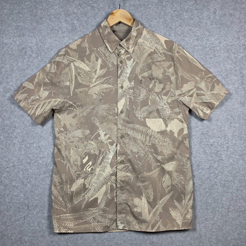 Under Armour UA Shirt Mens Size Medium Dockside Khaki Lightweight Art UPF50